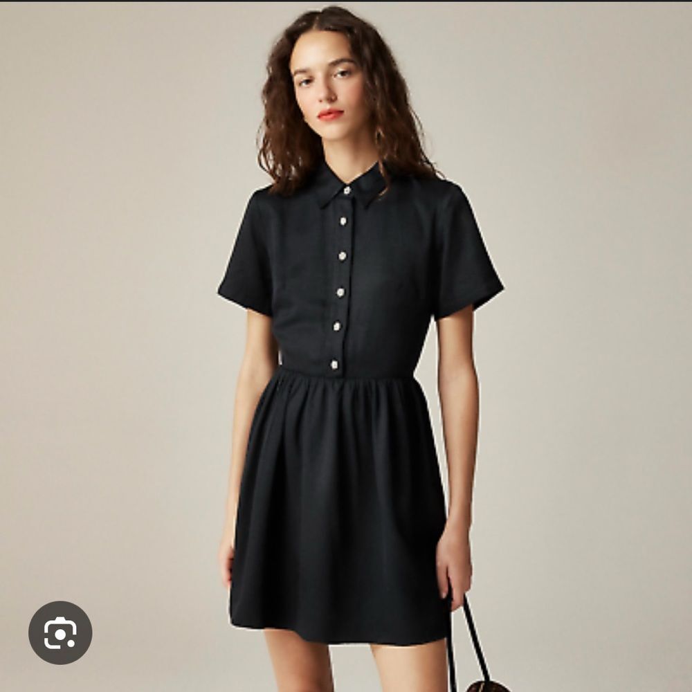 J. Crew Women’s Collection Shirtdress with Jewel Buttons Size 4 NWT #CF624